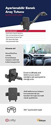 Celly MountFlexPlus Universal Car Holder Black