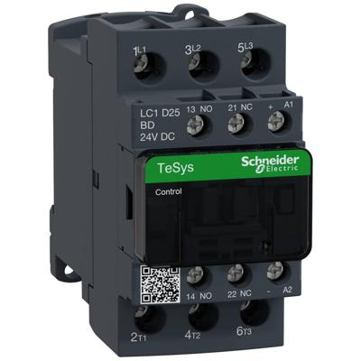 Schneider Electric LC1D25BD Contactor 1x NO, 1x NC 5.4 W met overspanningsbescherming 1 stuk(s)