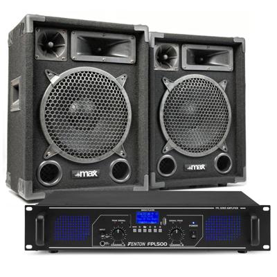 MAX10 DJ luidspreker en Bluetooth versterker combinatie 1000W MAX10 DJ luidspreker en Bluetooth versterker combinatie 1000W