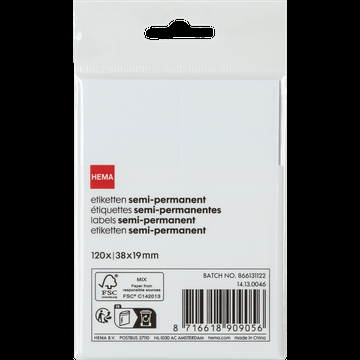 HEMA Etiketten 120 Stuks bij Jumbo
