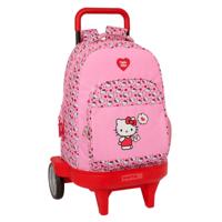 Schoolrugzak met Wielen Hello Kitty Roze 33 x 45 x 22 cm - thumbnail