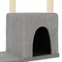 VidaXL Kattenmeubel met sisal krabpalen 97,5 cm lichtgrijs - thumbnail