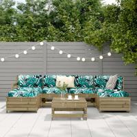 7-delige Loungeset geïmpregneerd grenenhout - thumbnail