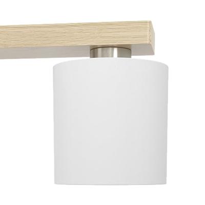 Eglo Eetkamer hanglampCastralvo houtbruin met witte kappen - 901291 - thumbnail