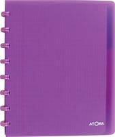 Atoma Trendy schrift, ft A5+, 120 bladzijden, commercieel geruit, met 6 tabbladen, in geassorteerde kleur - thumbnail