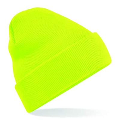 Beechfield CB45b Junior Original Cuffed Beanie - Fluorescent Yellow - One Size Beechfield CB45b Junior Original Cuffed Beanie - Fluorescent Yellow - One Size
