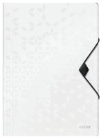 Elastomap Leitz WOW A4 3 kleppen PP wit - thumbnail