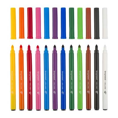 Bruynzeel super point viltstiftenset, 12 kleuren Bruynzeel super point viltstiftenset, 12 kleuren