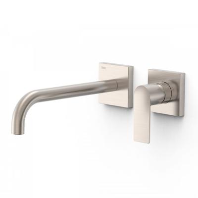 Wastafelmengkraan Inbouw Tres Loft Colors Gebogen Uitloop 24 cm RVS Wastafelmengkraan Inbouw Tres Loft Colors Gebogen Uitloop 24 cm RVS