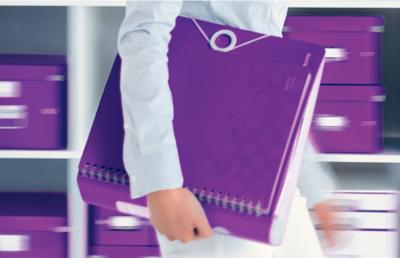 Ordner Leitz WOW active 180° 80mm PP A4 paars | 10 stuks Ordner Leitz WOW active 180° 80mm PP A4 paars | 10 stuks