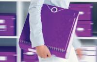 Ordner Leitz WOW active 180° 80mm PP A4 paars | 10 stuks - thumbnail