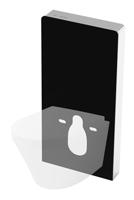 Wiesbaden Sensor voorzetreservoir+ombouw zwart - thumbnail