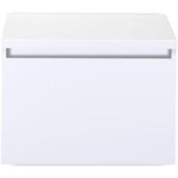 Frozen Badmeubelset 60 cm - Greeplijst in Kleur - Inclusief Wastafelbovenblad Wit Hoogglans - thumbnail