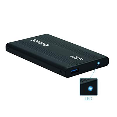 Externe Doos TooQ TQE-2524B 2.5" HD SATA III USB 3.0 Zwart 2,5"