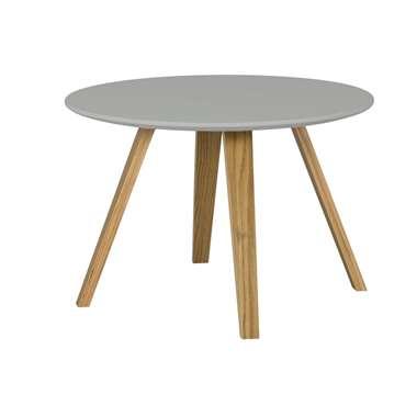 Tenzo bijzettafel Lola - grijs/eiken 40x60x60 cm
