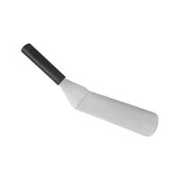 Metaltex plancha rechthoekige barbecue spatel 35 cm rvs/zwart - thumbnail