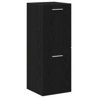 Badkamermeubelset met opslag 4 pcs Zwart Eiken 30 x 30 x 130 cm - thumbnail