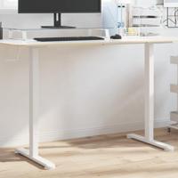 Zit-sta bureauframe (94-135)x60x(70-114) cm staal wit - thumbnail