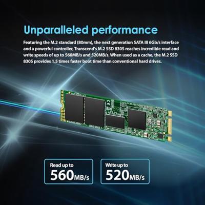 Transcend 830S SATA M.2 SSD 2280 harde schijf 512 GB M.2 SATA 6 Gb/s