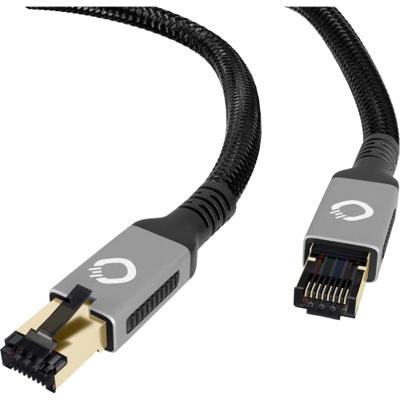 Oehlbach D1C13355 RJ45 Netwerkkabel, patchkabel CAT 8.1 5.00 m Zwart Vergulde steekcontacten, Afgeschermd (drievoudig) 1 stuk(s) Oehlbach D1C13355 RJ45 Netwerkkabel, patchkabel CAT 8.1 5.00 m Zwart Vergulde steekcontacten, Afgeschermd (drievoudig) 1 stuk(s)