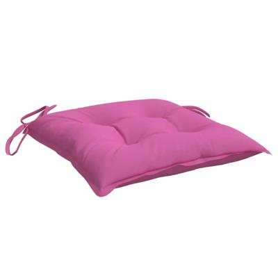 VidaXL Stoelkussens 2 st 50x50x7 cm oxford stof roze