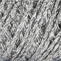 Lurex glitter garen, l: 160 m, zilver, 25 gr/ 1 bol - thumbnail