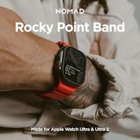 Nomad Rocky Point horlogeband / zwarte hardware 45/46/49mm - Magma - thumbnail