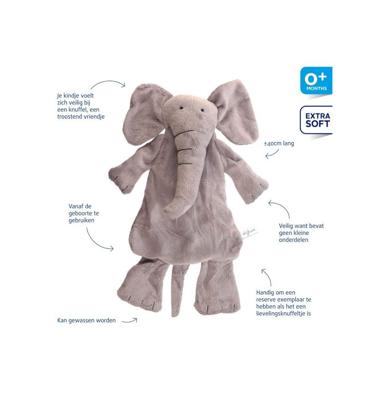 Difrax Knuffel Olifant Elliot Groot Difrax Knuffel Olifant Elliot Groot