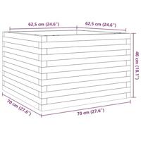 VidaXL Plantenbak 70x70x46 cm geïmpregneerd grenenhout - thumbnail