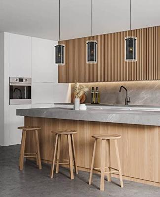 Eglo HanglampPinto Textil 1 zwart met glas - 900341