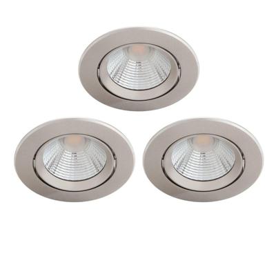 Philips Set van 3 inbouwspotsSparkle nikkel - 75601700