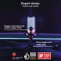 CHERRY UM 9.0 PRO Microfoon Zwart, Koper - thumbnail