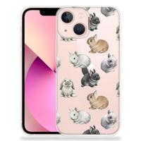TPU Hoesje voor iPhone 13 mini Konijntjes - thumbnail