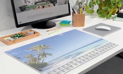 Sigel HO470 Bureau onderlegger Beach 3-jaarskalender Meerdere kleuren (b x h) 59.5 cm x 41 cm