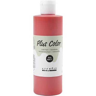 Plus Color acrylverf, crimson red, 250 ml/ 1 fles