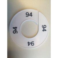 Maatring 9cm wit/zwart 94 - thumbnail