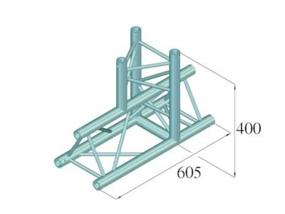 ALUTRUSS DECOLOCK DQ3-SPAT37 3-way T-Piece 90Â° bk