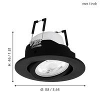 Eglo Spot Zigbee Saliceto-Z zwart 99669 - thumbnail