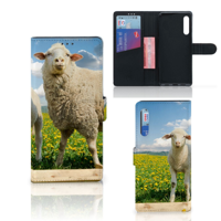 Huawei P Smart Pro Telefoonhoesje met Pasjes Schaap en Lammetje - thumbnail