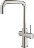 Grohe Red 3-in-1 kokend water kraan met U-uitloop en combi boiler supersteel - thumbnail
