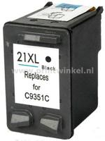 WECARE HP21XL (C9351AE) cartridge zwart (eigen merk) - thumbnail