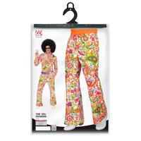 Flared 60&apos;s Broek Heren Peace & Paisley - thumbnail