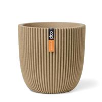 Capi nature groove nl bol bloempot 54x52 cm beige - thumbnail