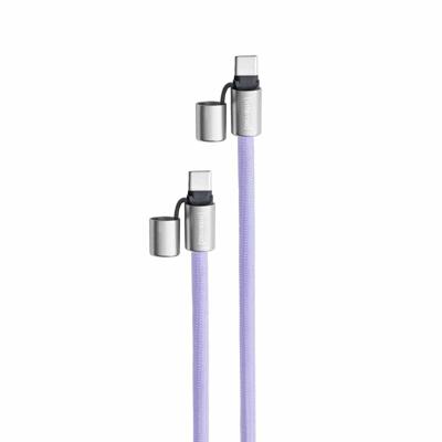 Intenso USB-C-kabel USB 2.0 USB-C stekker, USB-C stekker 1.65 m Lila Telefoonkoord 7991003 - thumbnail