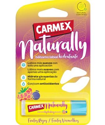 Vochtinbrengende Balsem Carmex Hi Anti-Age Transparant Rode Vruchten Stick Limpplump