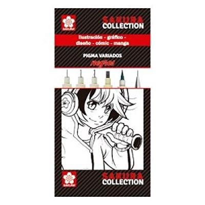 Set Viltstiften Talens Sakura Pigma Zwart