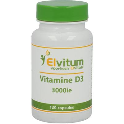Elvitum Vitamine D3 3000 IE Capsules