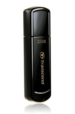Transcend JetFlash® 350 USB-stick 32 GB Zwart TS32GJF350 USB-A 2.0 Transcend JetFlash® 350 USB-stick 32 GB Zwart TS32GJF350 USB-A 2.0