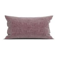 Zo Home Lino Kussensloop Linnen Look wine red - thumbnail