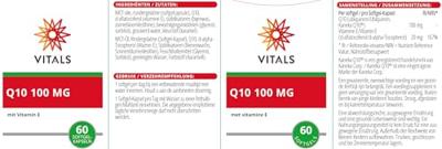 Vitals Q10 100mg Softgels Vitals Q10 100mg Softgels